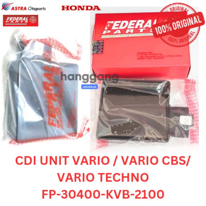 CDI Unit Motor Matic Honda Vario 110 Karbu Vario CBS Techno 125 Ori Federal KVB