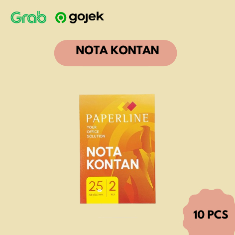 

Nota Kontan Kecil Paperline 2 Ply - 10 Buku