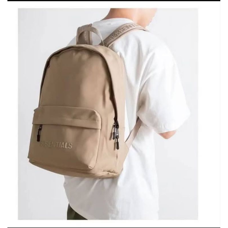 Essentials Tas Ransel Kulit Pria