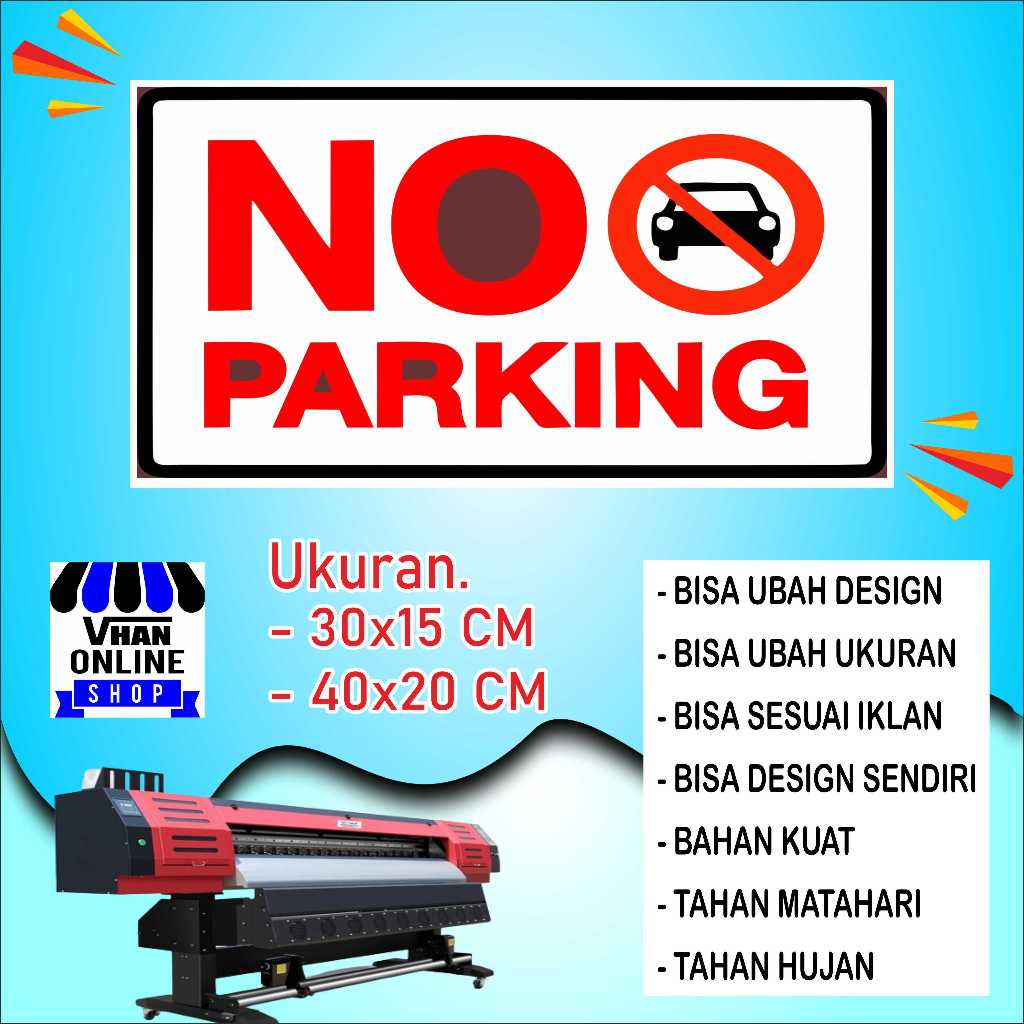 

Cetak Sticker Tempelan Dilarang Parkir Bahan Bagus Merah