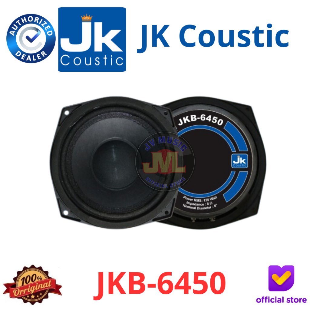 JK Coustic JKB6450 Speaker Component JK Coustic JKB-6450 6-Inch Komponen Speaker