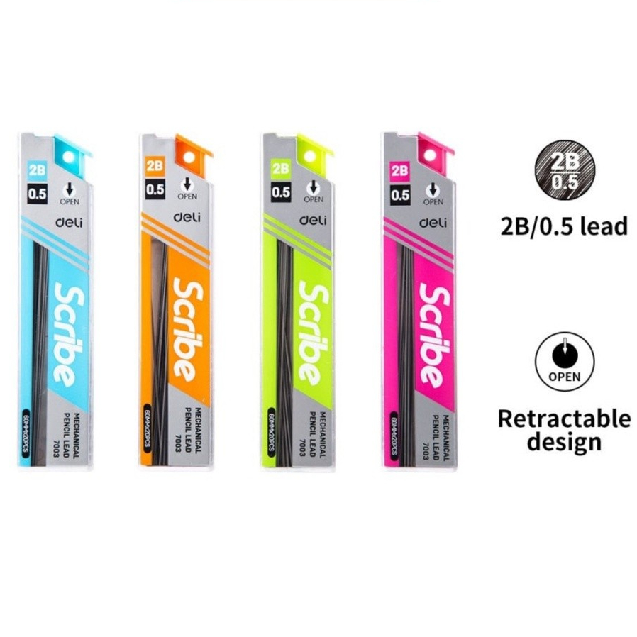 

Deli Isi Pensil Mekanik / Mechanical Pencil leads 0.5mm E7003