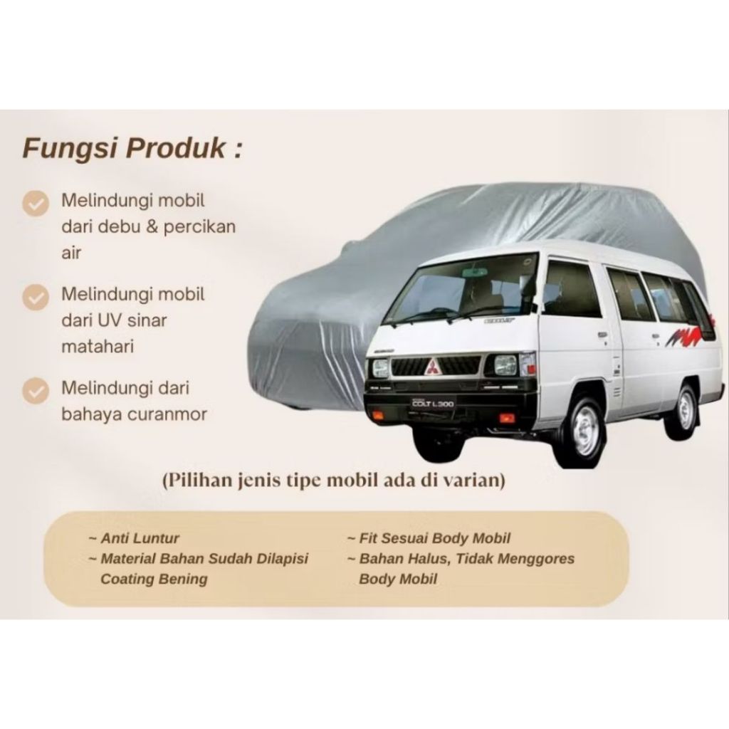 Sarung Mobil / Body Cover L300 Van / Body Cover l300 Minibus