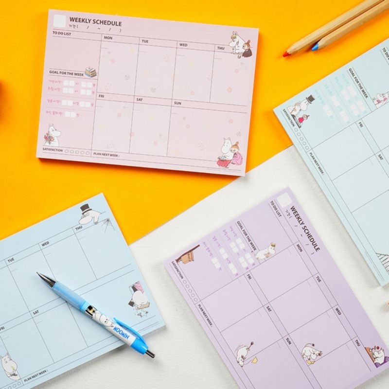 

Moomin Weekly Planner Pad A5