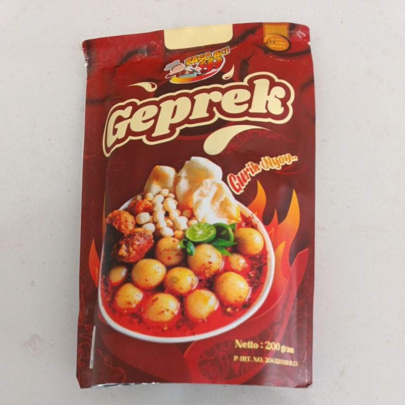 

Baso Aci 69 Variant GEPREK Kuah Pedas Gurih 200 gram