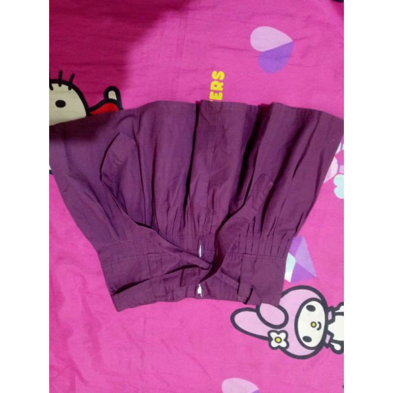 [PRELOVED] Rok Pendek rimple | Warna Ungu | Like New