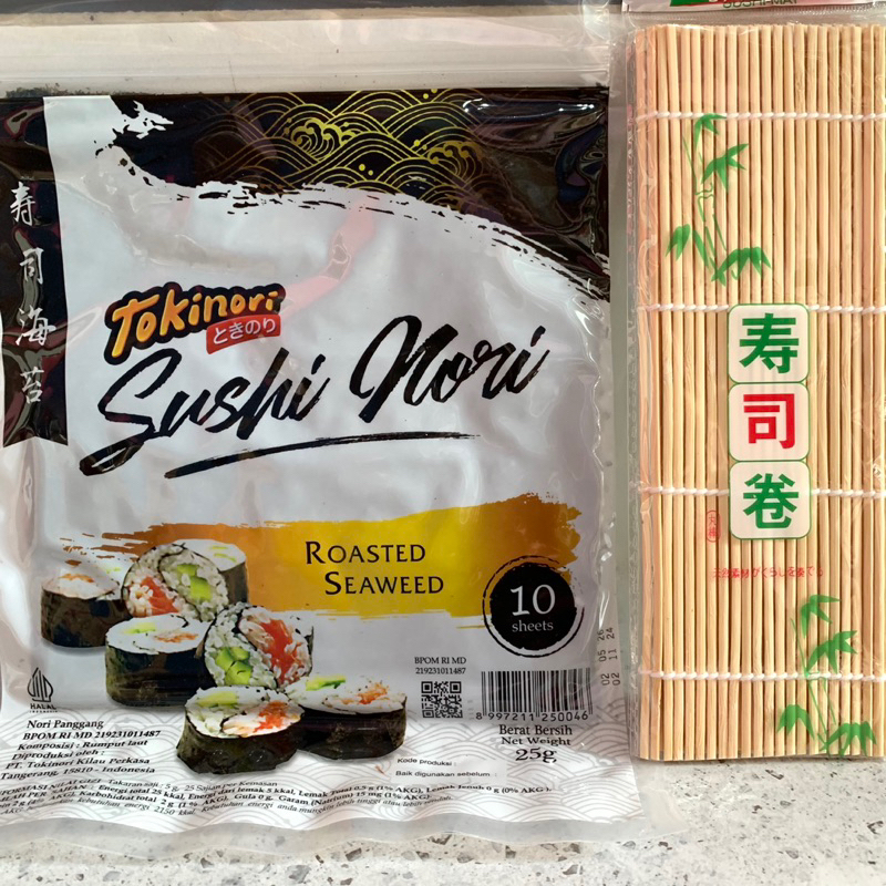 

Nori sushi isi 10 Lembar + bambu premium penggulung Halal Java Sakao tokinori seaweed rumput laut kulit sushi bungkus kimbab bento dry seaweed termurah