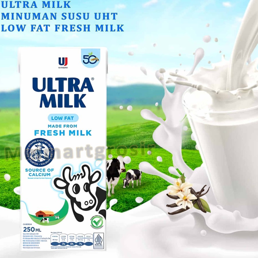 

Ultra Milk / Minuman Susu UHT / Low Fat Fresh Milk / 250ml