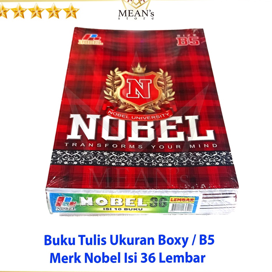 

KODE NPBK Buku Tulis Nobel Isi 36 Lembar Buku Tulis SMK SMA SMP Boxy B5