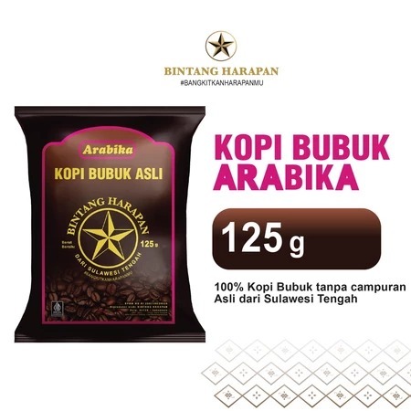 

Kopi Arabica Bubuk Bintang Harapan 125gr