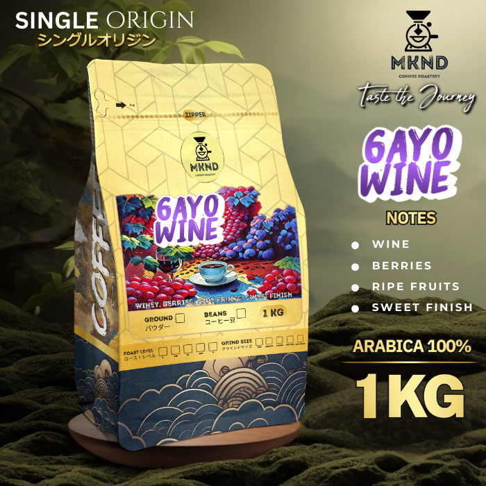 

KOPI ARABIKA GAYO NATURAL WINE 1 KG GRAM SINGLE ORIGIN SPECIALTY COFFEE