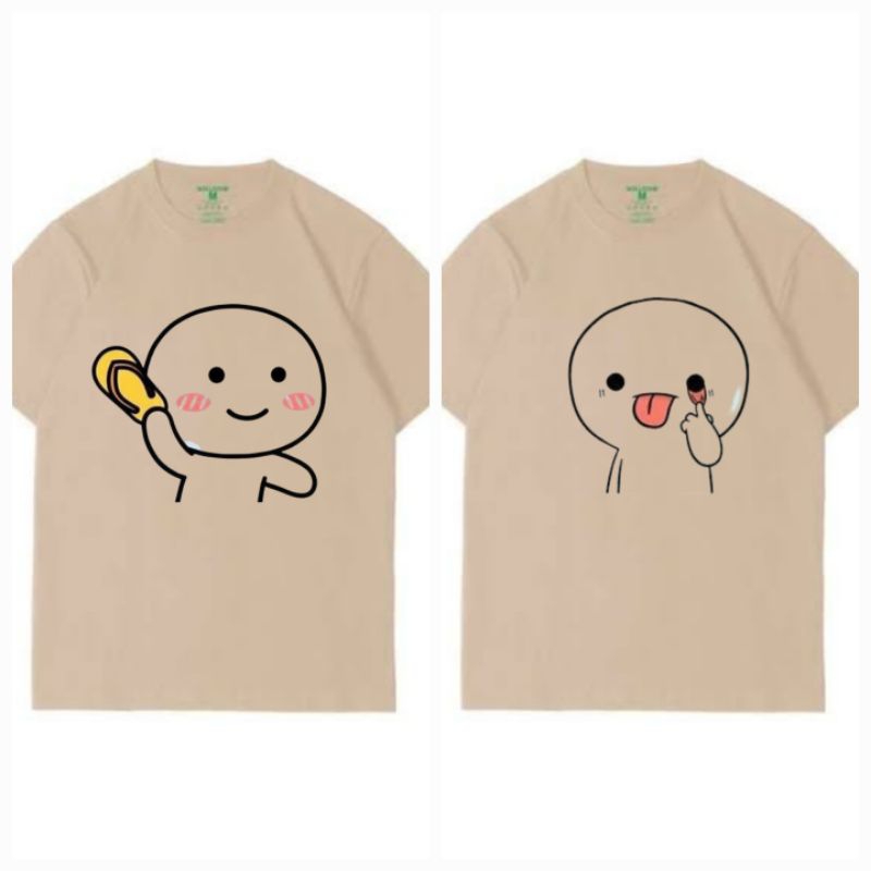 Kaos Couple lucu stiker pentol