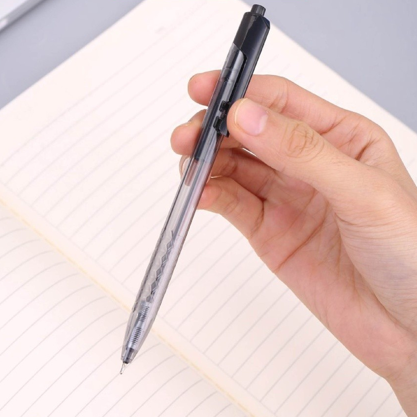 

Deli Pulpen Cetek / Retractable Smooth Ballpoint Pulpen Pen 0.7mm Black EQ01320