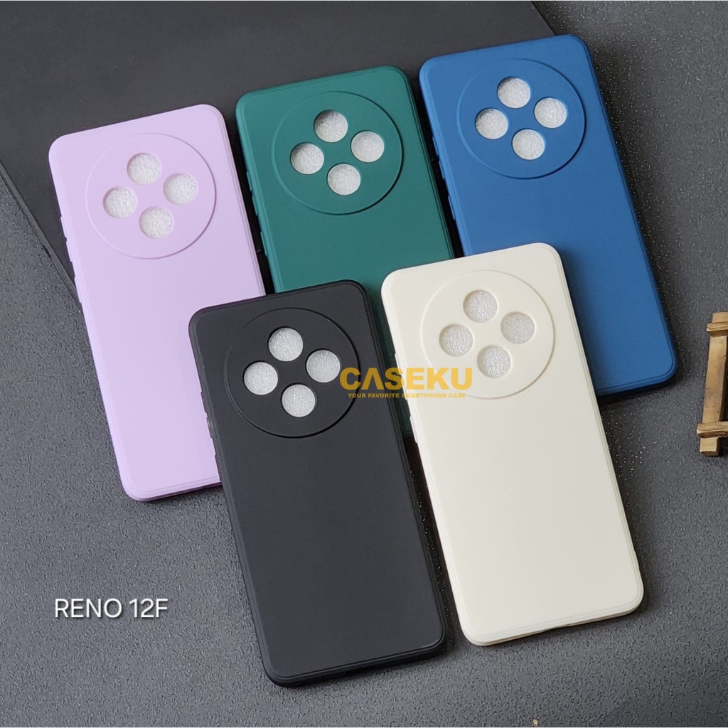 Case Softcase Candy Macaron Square Polos Case Oppo Reno 12F Oppo Reno 4F Oppo Reno 5F Oppo Reno 6 4G