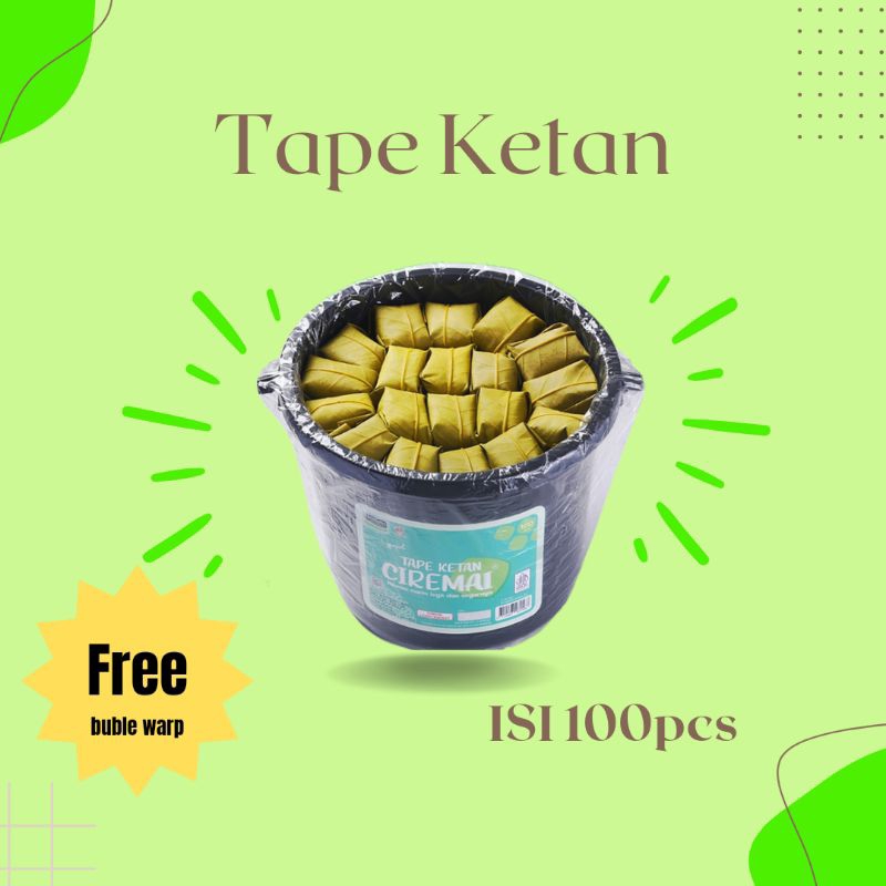 

TAPE BERAS KETAN HIJAU EMBER ISI 100