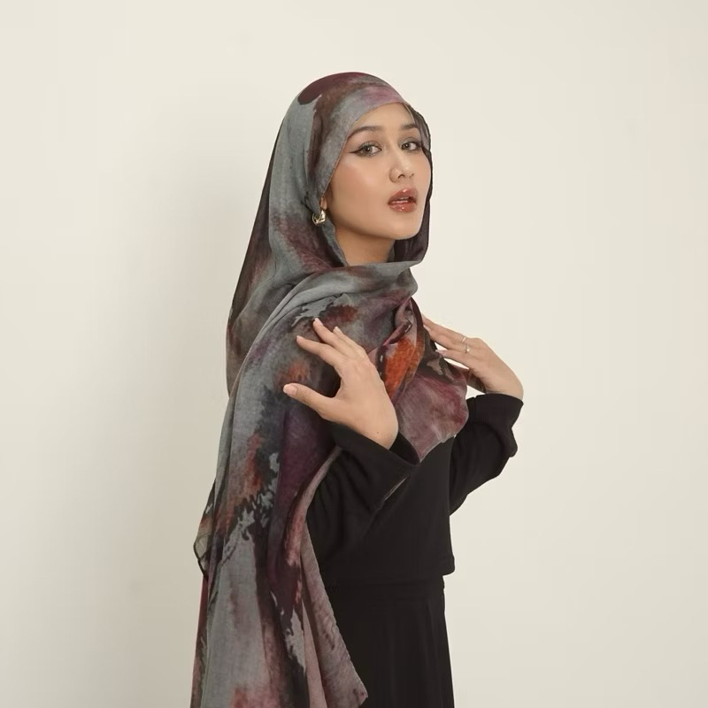 FLORENCE AQUARELLE - PASHMINA VOAL PRINTED