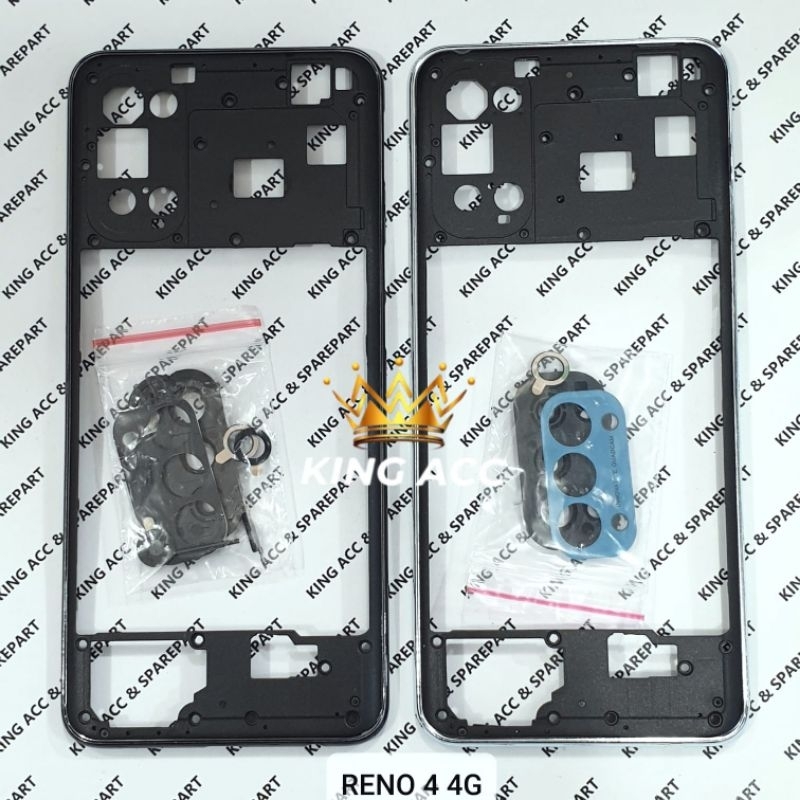 BEZZEL BAZEL BEZZEL BEJEL TULANG MESIN TENGAH OPPO RENO 4 4G