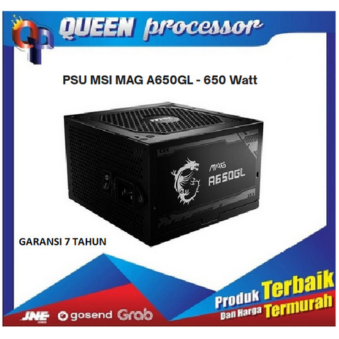 PSU MSI MAG A650GL - 650 Watt 80+ Gold Full Modular
