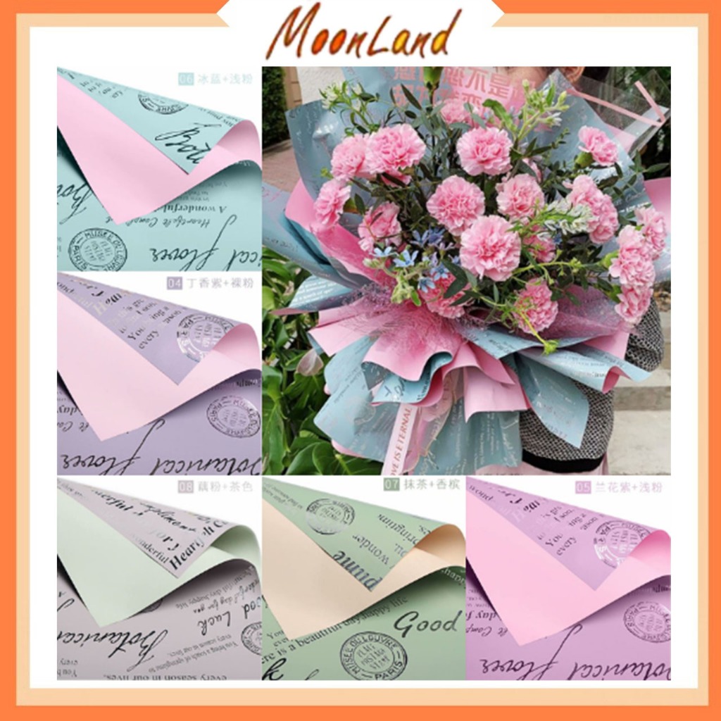 

Flower Wrapping Paper Bi Color Cellophane Pastel Kertas Buket Bunga Dua Warna kb6017