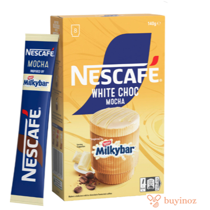 

Nescafe Milkybar White Chocolate Mocha Coffee Sachets 8 pack - Made in Australia