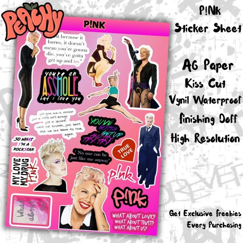 

PINK Sticker Pack | sticker Vynil | sticker Waterproof | sticker band | sticker tumbler | stiker anti air | sticker music | sticker HP laptop | sticker murah | sticker sheet | sticker korea | sticker kpop | stiker Aesthetic | kiss cut | A6 | stiker Skena