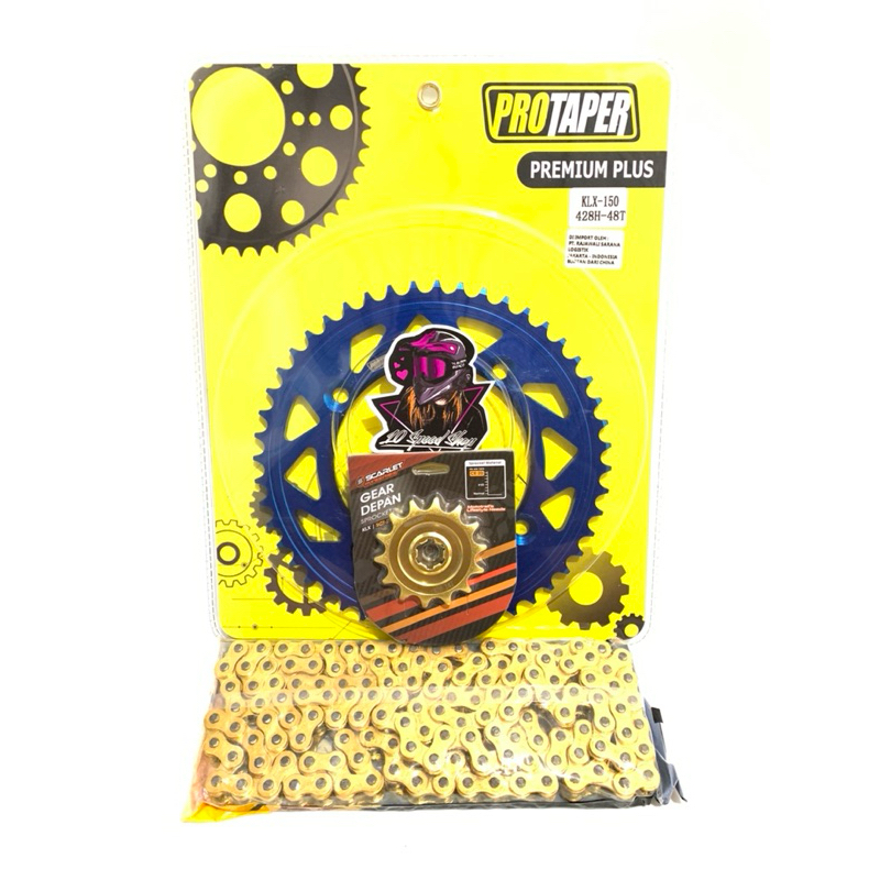 Paket gear set protaper Klx 150 / Dtracker 150 Gir set klx 150 protaper gir set  dtracker 150