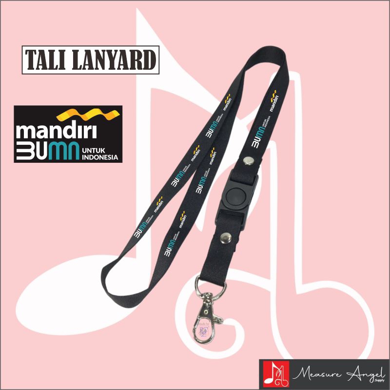 TALI LANYARD MANDIRI BUMN - TALI ID CARD GANTUNGAN KUNCI GANTUNGAN FLASHDISK GANTUNGAN NAMETAG TALI 