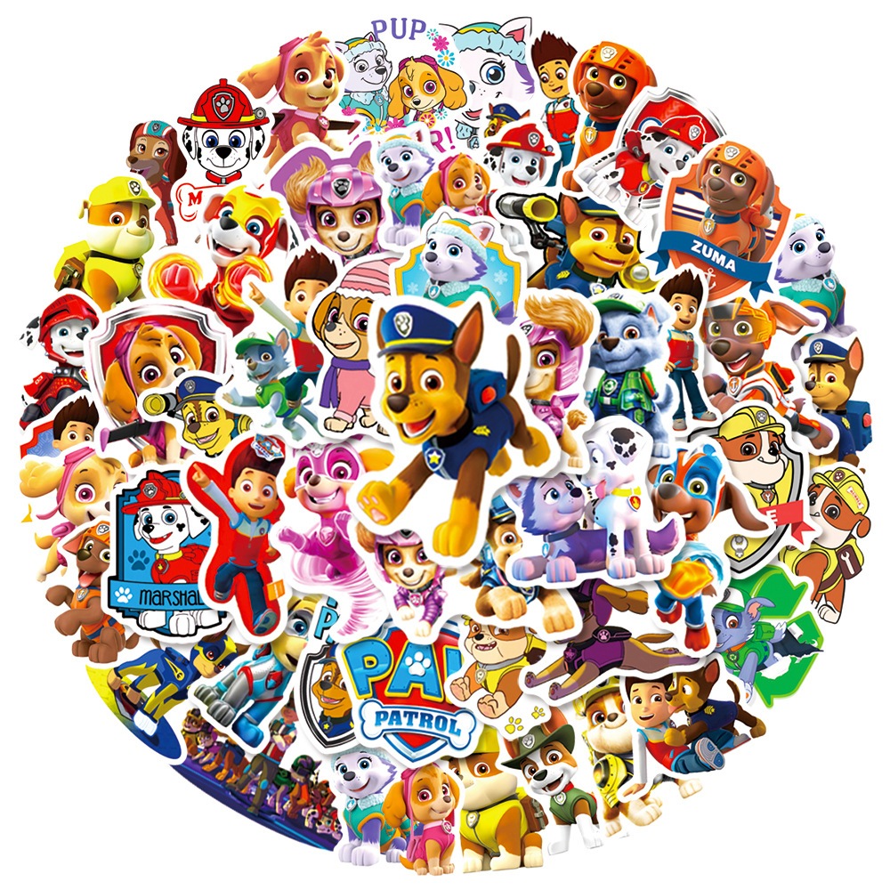 

STICKER VINIL ISI 40 PCS PAW PATROL KARTUN ANAK DOG ANTI AIR AESTHETIC