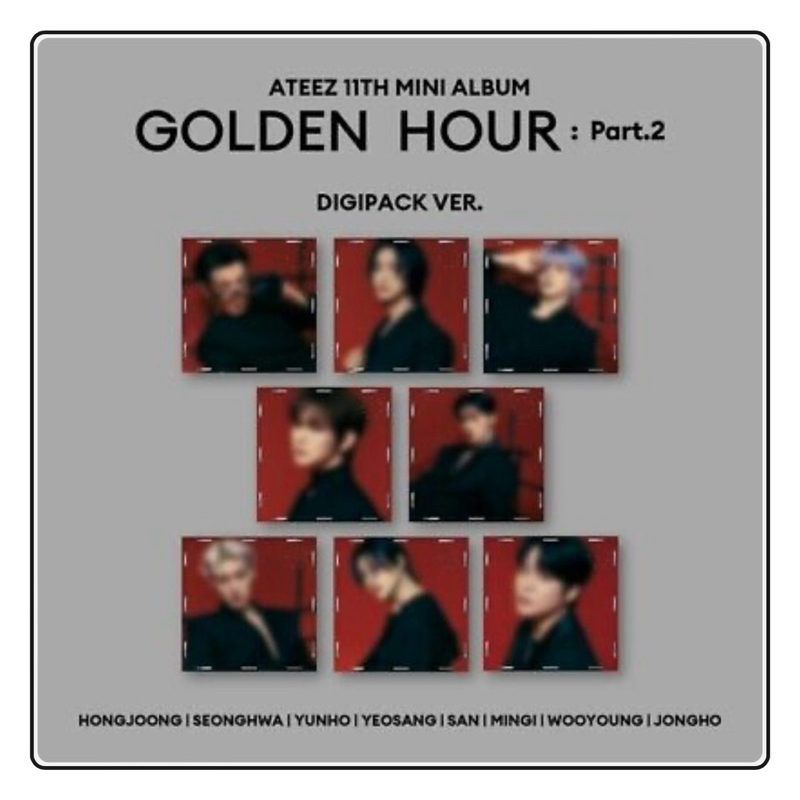 Ateez Golden Hour Part 2 Album (DIGIPACK) FROMM, SOUNDWAVE & TOKTOQ (JUAL RUGI)