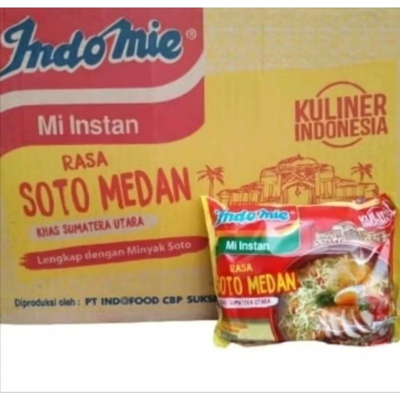 Indomie Mie Instan Kuah Rasa Soto Medan isi 1 dus 40 bks Khas Sumatera Utara