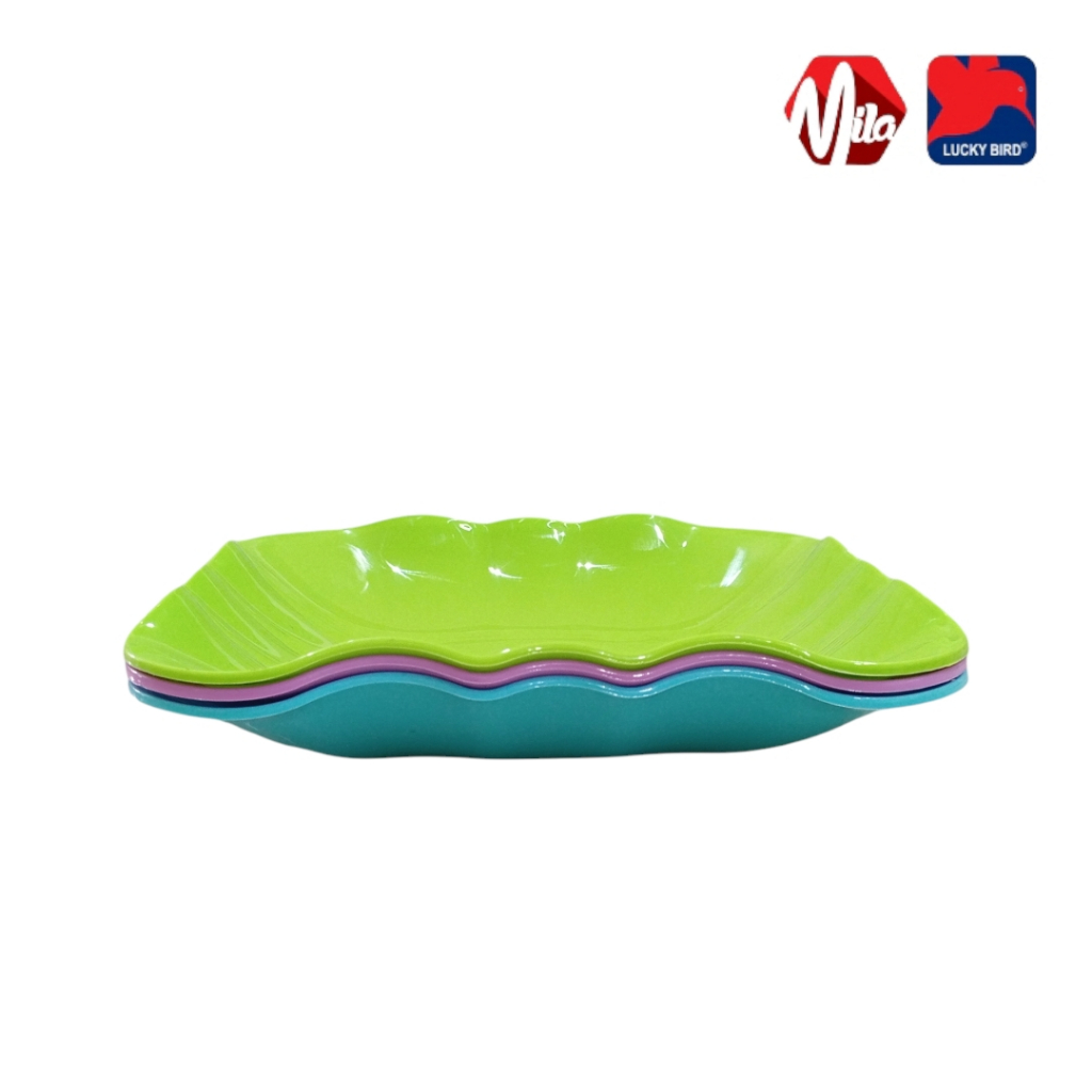 Piring Plastik Cantik Serbaguna LUCKY BIRD Bahan Food Grade Anti Pecah