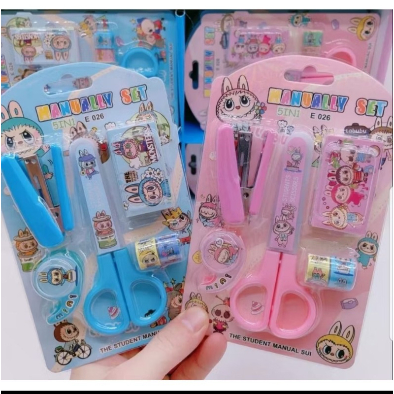 

⭐️CHERRY ACC⭐️1SET GUNTING 5 IN 1 LABUBU ATK ANAK ANAK