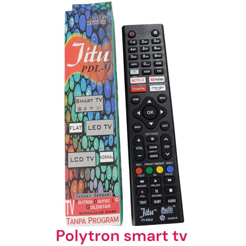 Remote TV LED POLYTRON SMART TV Polytron BIT Jitu