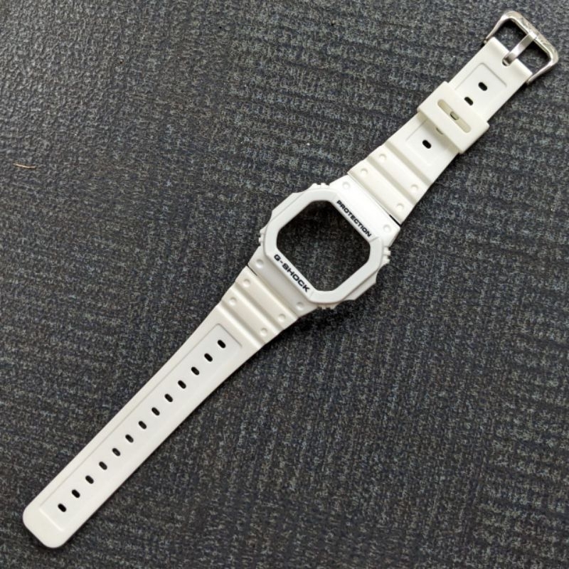 BNB STRAP BEZEL GSHOCK G SHOCK DW 5600 GW B5600 GW 5000 DW5030 DW 5735 DW 5700 SOLID WHITE