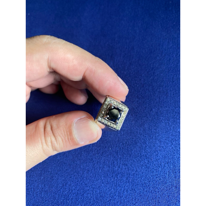 Cincin Berlian Cowok (Black Diamond)