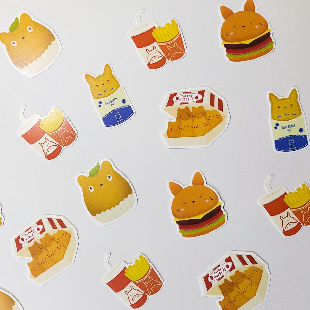 

Apple The Pug - Totoro Sticker Sheet