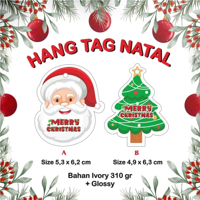 

READY STOCK Hang Tag Natal Lucu (per pcs) min 10 pcs