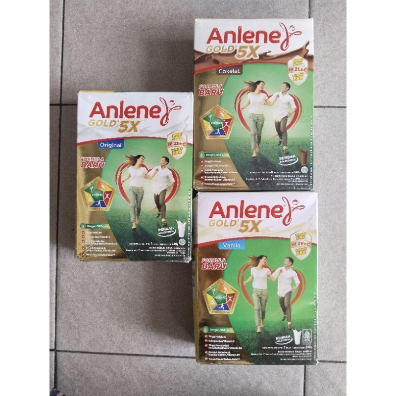 

Anlene Gold 5X 240gr (kardus luar kurang baik)