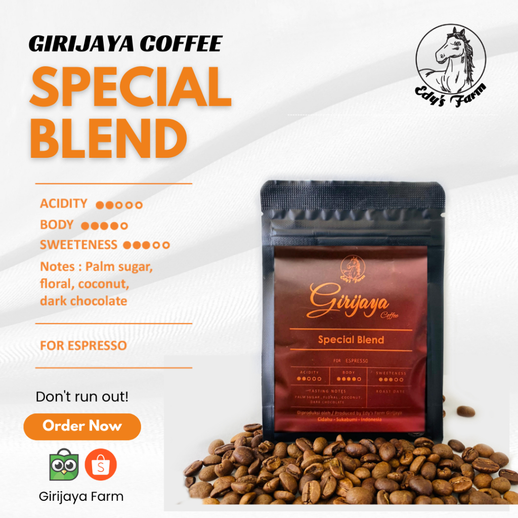 

Kopi Girijaya Special Blend 100gr - Girijaya Coffee Premium Quality