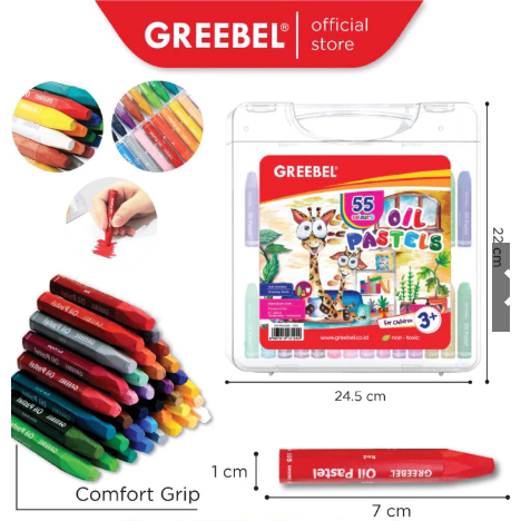 

GREEBEL 55C CRAYON/OIL PASTEL 55W (PCS)