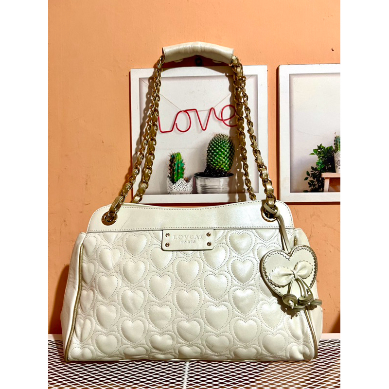 Tas Lovcat shoulder rantai likenew