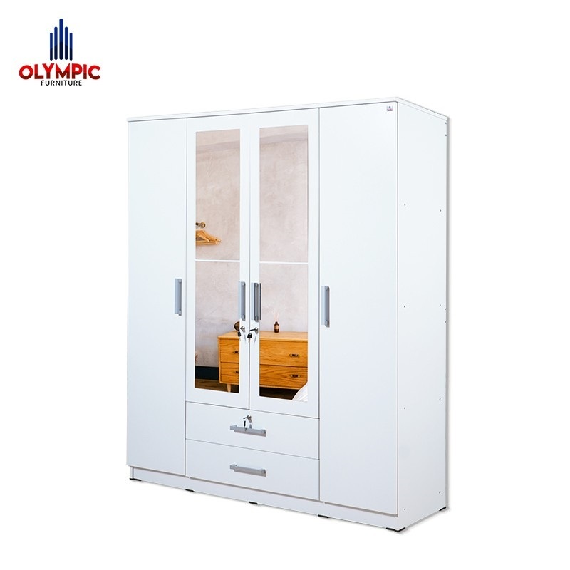 Lemari Pakaian 4 Pintu / Lemari Gamis / Olympic LP NAGITA 4P
