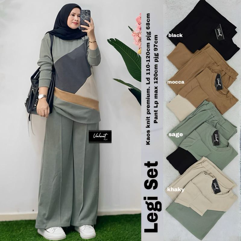 YORA SET/ LEGI SET by VALENT HIJAB