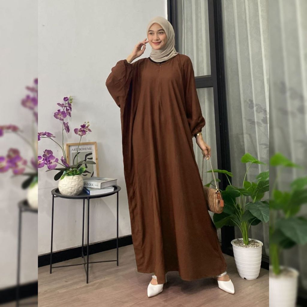 Kaftan Polos By Batik A W Kaftan Rayon Premium Busui Gamis Kaftan Simple Mewah Elegan Daster Kaftan