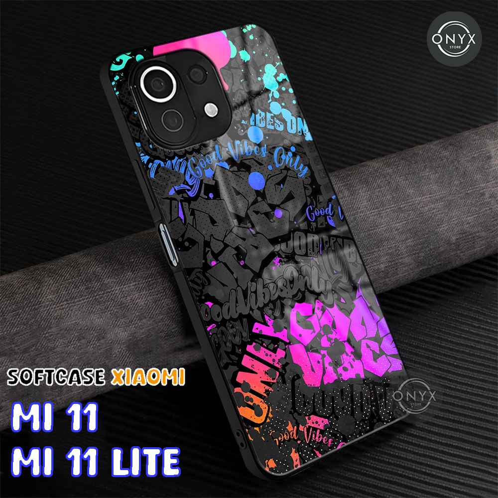 [AA02] SOFTCASE XIAOMI MI 11 | 11 LITE | Casing Kilau Glossy Mi 11 11 Lite | GRAFITY | Kesing Keren 