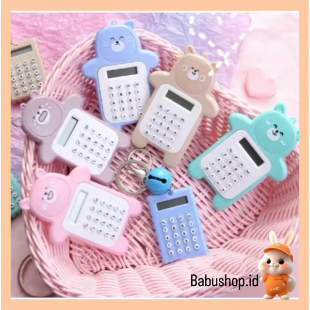 

BBS Kalkulator Mini Portable Motif Beruang / Kalkulator Mini Beruang Lucu / Kalkulator Mini Bear