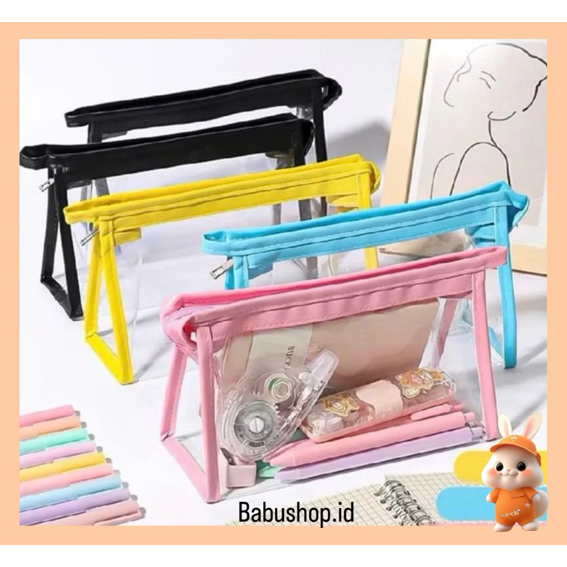 

BBS Kotak Pensil Transparan Multifungsi MinimalisTempat Pensil Bening Kapasitas Besar Tas Penyimpanan