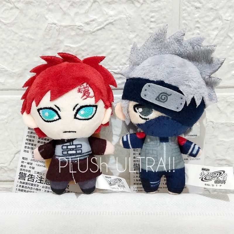 Gaara Kakashi Hatake Naruto Shippuden Kazekage Hokage Anime Plush Doll Keychain Gantungan Kunci Bone