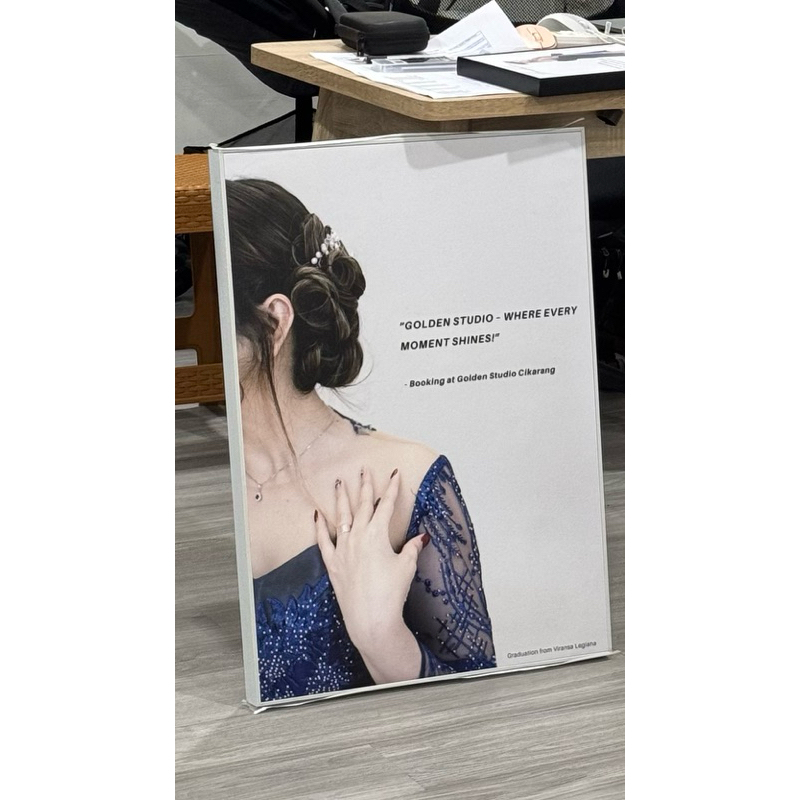 bingkai frame foto premium 22r 50x70 cetak kualitas lab laminasi kanvas/doff/glossy dengan papan mdf