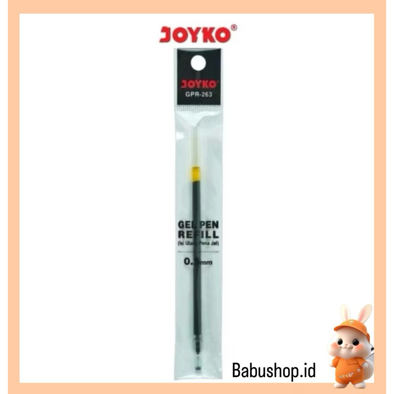 

BBS (1 pcs) Reffil isi Ulang Segala Pulpen Gel Pen Joyko GPR-263 Needle Tip(NT) 0.5 MM Hitam / black